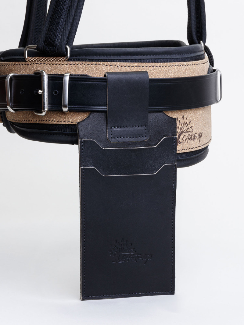 Étui en cuir pour ciseaux à bois, fausse équerre, équerre combinée, arrache clous