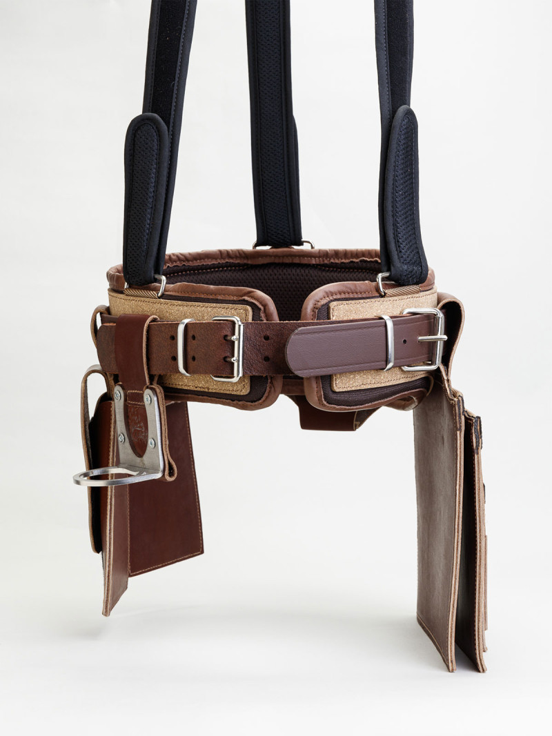 Bretelles en Mesh & Cuir