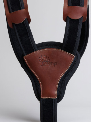 Bretelles en Mesh & Cuir