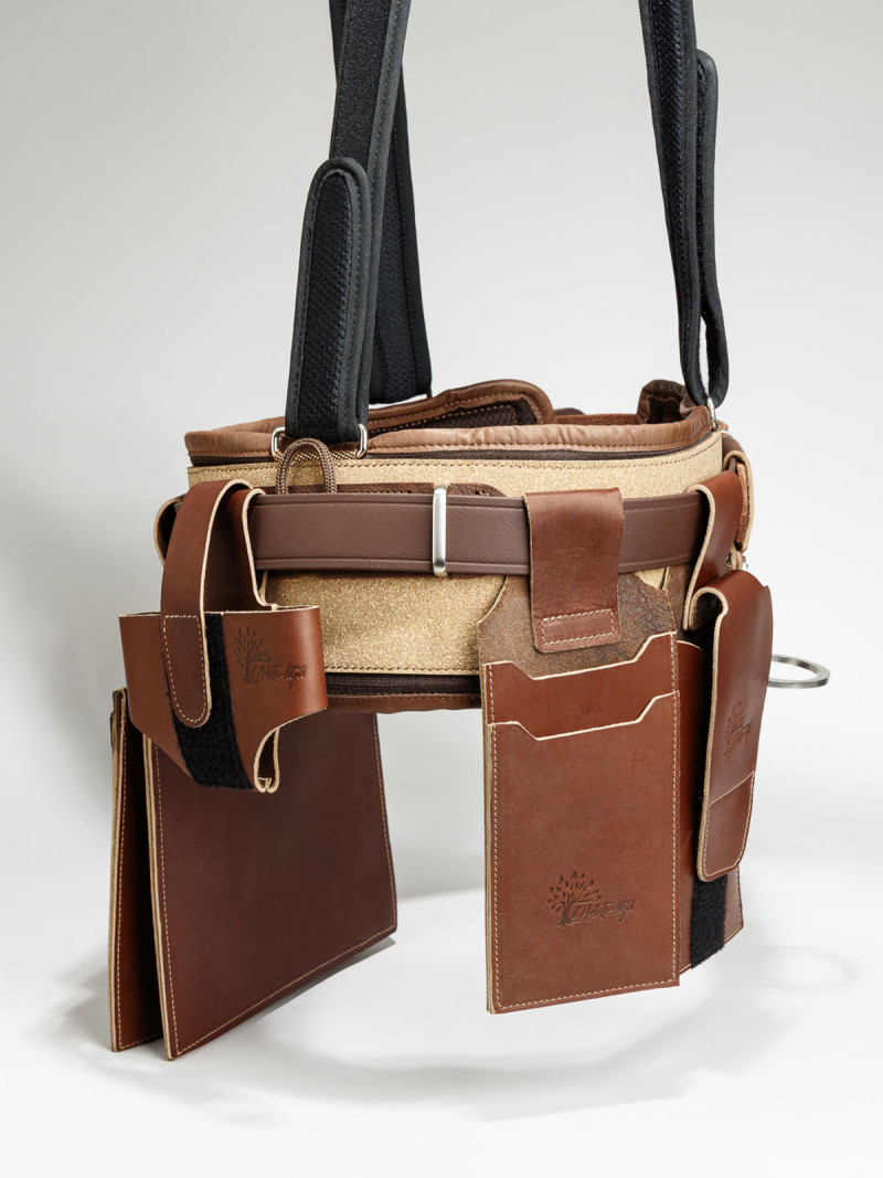 Bretelles en Mesh & Cuir