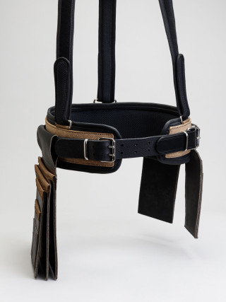 Bretelles en Mesh & Cuir